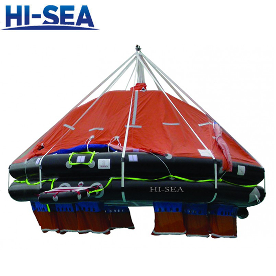 Davit-Launched Self-Righting Inflatable Liferaft